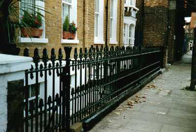 Victorian cast iron railings